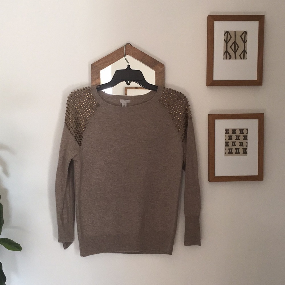 Halogen cashmere embellished sweater